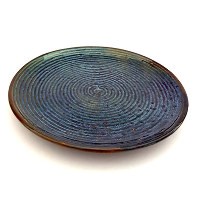 10inches de plaque anayan bleu antique