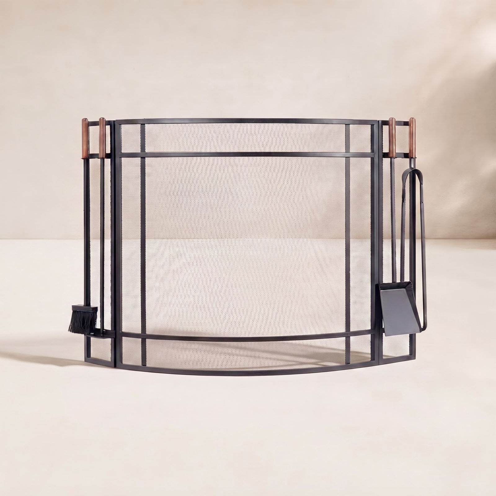 Country Living Fireplace Screen and Tool Set