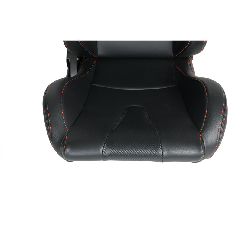 Siège de course en vinyle noir pour une conduite confiante et confortable Performance optimale
