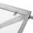 Fashionable Silver Bar Cart With Lockable Wheels And Tempered Glass Shelving Cool Shatterproof Iron Base, 18.68Inw