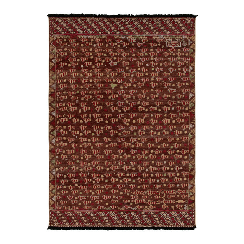 Burano Hand Knotted Wool Area Rug, Rectangle 10' x 14'