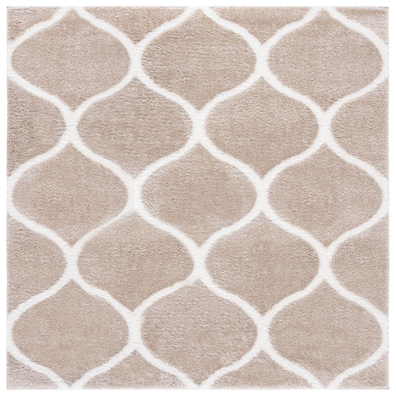 Tahoe Shag Performance Geometric Rug, Square 6'7"