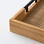 Grands plateaux rectangulaires en rotin naturel Ascano