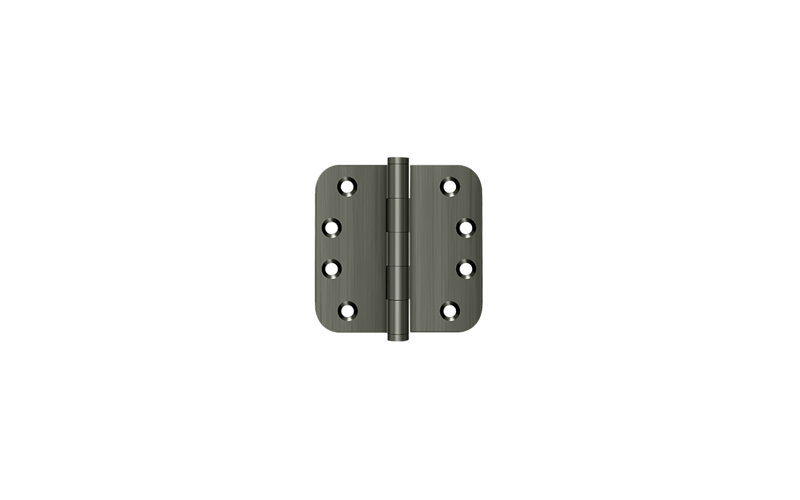 Deltana DSB4R515A, charnières à rayon 4 po x 4 po x 5/8 po en nickel antique, Nickel antique