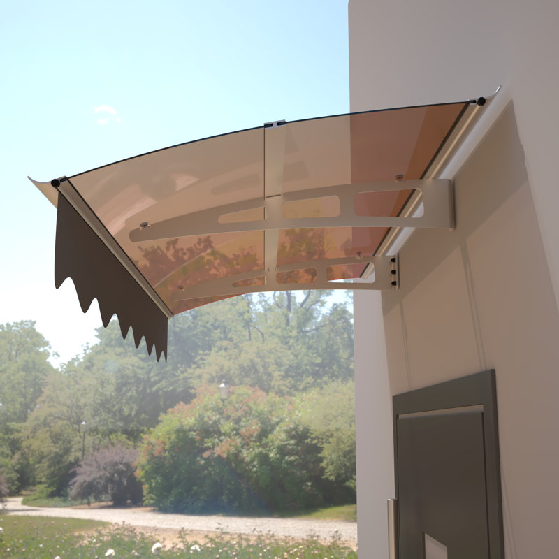 Abat-jour de porte 59 po x 34 po - Cantonnière en polycarbonate massif - Auvent robuste