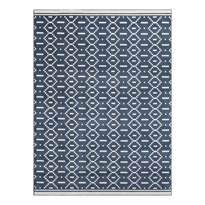 Latitude Run® Begna Nikolis Rug Blue, Rectangle 9' x 12'