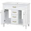 Reedlyn 36-Inch Modern Bathroom Vanity with Integrated Sink and Soft-Close Doors Crafted from MDF and Solid Wood-123817746