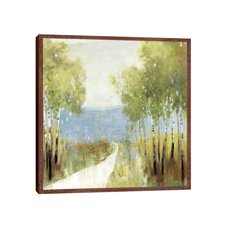 Serenity by Allison Pearce - Painting on Canvas, 66.04 cm H x 66.04 cm W, Classic Brown Wood Framed Canvas