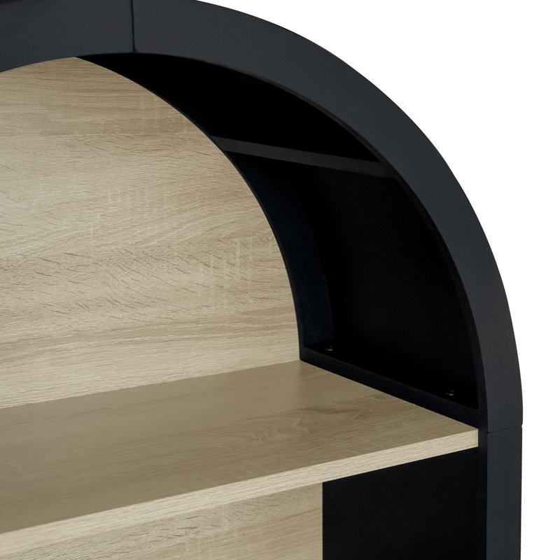 Petite armoire arquée noire Demarko