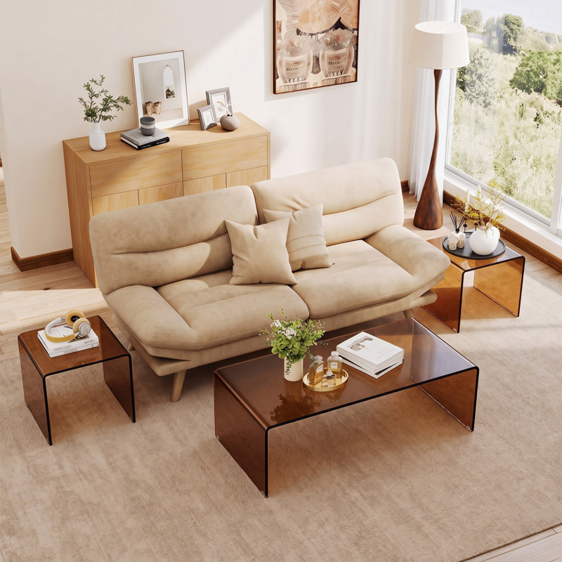 Tempered Glass Top Coffee Table