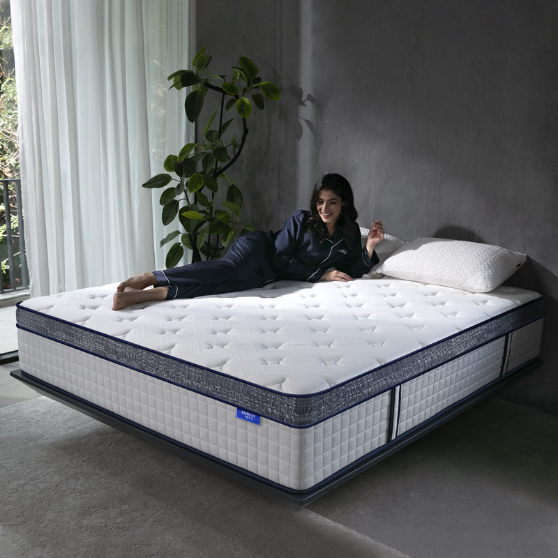 Queen Mattress, 10 Inch Hybrid Mattress In A Box, Memory Foam And Individual Pocket Springs, Medium Firm Comfort, Motion Isolation, Ideal For All Sleep Positions, Certipur-us Certified