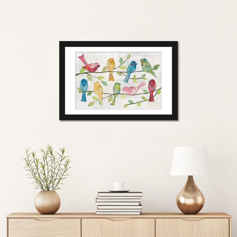 «Catching Up VI» par Courtney Prahl - impression sur toile tendue, H 16 po x l 24 po x P 1 po, Papier d'art encadré noir
