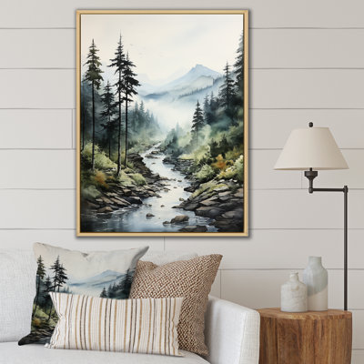 Mysterious Misty Mountain Morning II sur impression sur toile