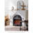 Ornate Wood&Iron Decorative Electric Fireplace-1002472848
