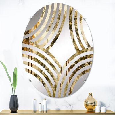 Palmier Desert Oasis III - Miroir décoratif Baptist Fan | Ovale