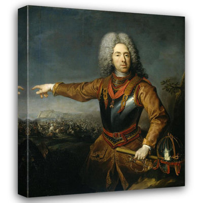 «Portrait of Eugene, Prince of Savoy» par Jacob Van Schuppen - Art mural sur toile tendue avec châssis