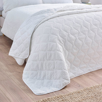 Crinkle Seersucker Texture 220x220cm Bedspread
