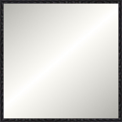 Antique Black Wave Signature Mirror