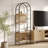 Stead 4 Tiered Arched Bookshelf - Stylish, Modern Home Decor - Tall Arched Bookcase - Wooden Open Arched Cabinet with Shelves - Grain Textured Laminate Arch Bookshelf with Wood Panel Backing-147113046