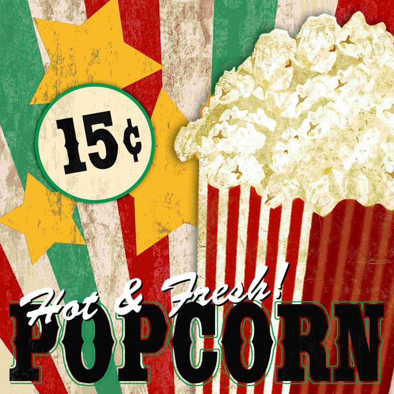 " Movie Snacks 2 ", 20" H x 20" W  