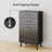 Modern Solid Wood 5-Drawer Dresser - Storage Organizer with Metal Handles for Bedroom, Living Room, or Hallway-899660660