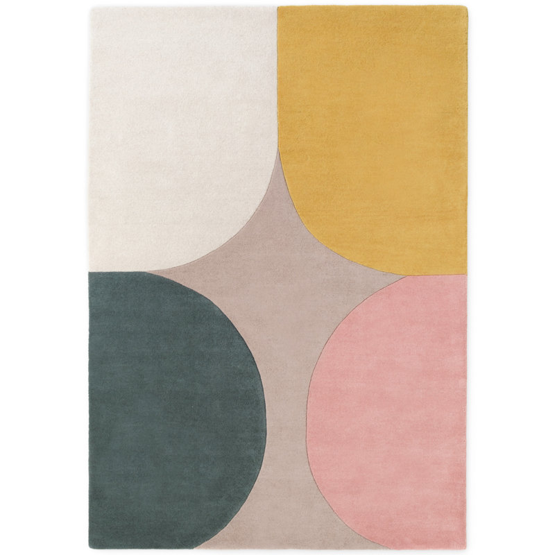 Deveshi Geometric Wool Hand Tufted Area Rug, Rectangle 160 x 230 cm