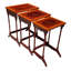 Ensemble de 3 tables gigognes ovales incrustées