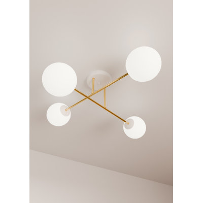 Wisby 4 - Light Dome Chandelier