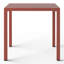 Table de salle à manger d'extérieur carrée 31,5 "avec structure en métal Jackqueline-111463079