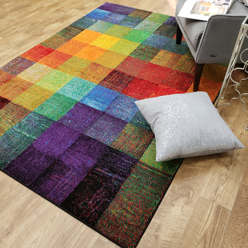 Ston Easton Geometric Indoor Rug, 5' x 7'