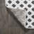 Demetri High-Low Pile Mini-Diamond Trellis White/Black Indoor/Outdoor Rug-1816342304