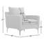 Almena 30" Wide Polyester Armchair-1210807172