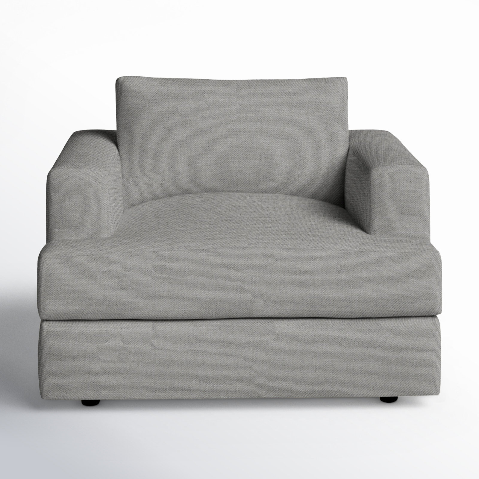 Cayden Upholstered Accent Chair, Bayou Light Gray Canvas