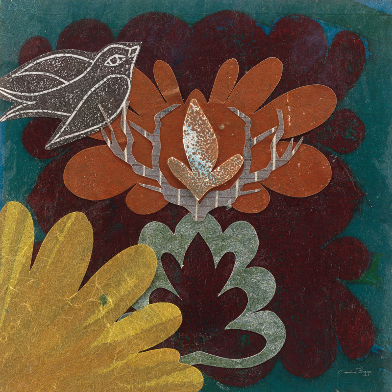 Oiseaux au printemps II par Candra Boggs, H 20 po x l 20 po