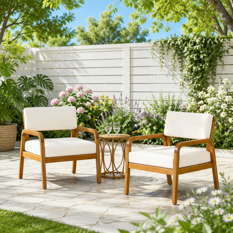 Outdoor Lounge Chair with Cushions