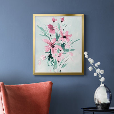 Toile encadrée de qualité supérieure Posy Blooms II - prête à être accrochée