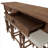 Clintwood French Country Style Storage Console Table and Stool Set