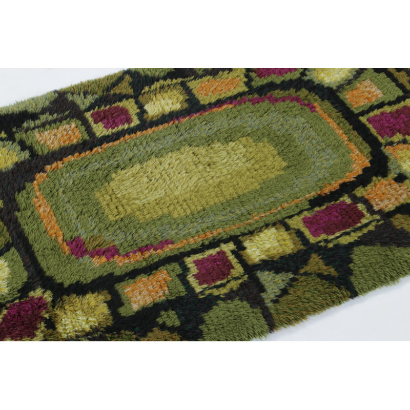Vintage One-of-a-Kind 2'8" x 5'2" Hand Knotted Area Rug