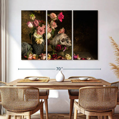 Elegant Floral Skull