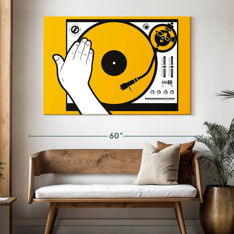 Abarca DJ Vinyl Scratch, 34" H x 51" W