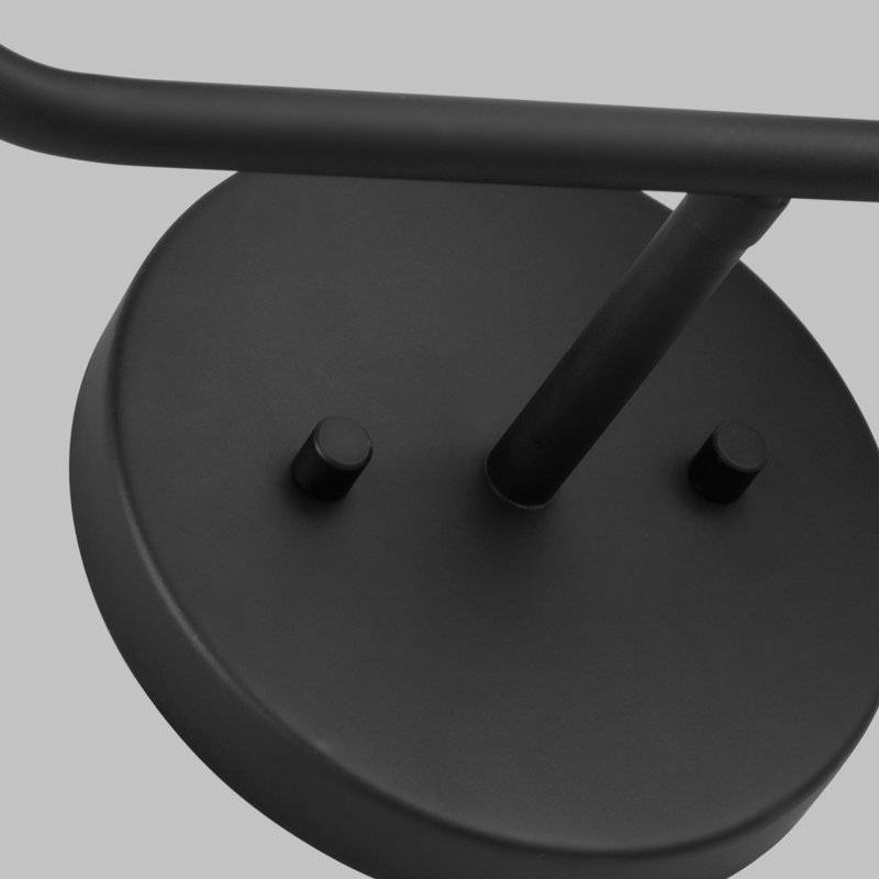 Éclairage pour meuble-lavabo à 2 lumières à intensité variable Avoca, Noir minuit