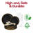 Black with Gold Edge Rim Plastic Wedding Value Set - 30 Settings