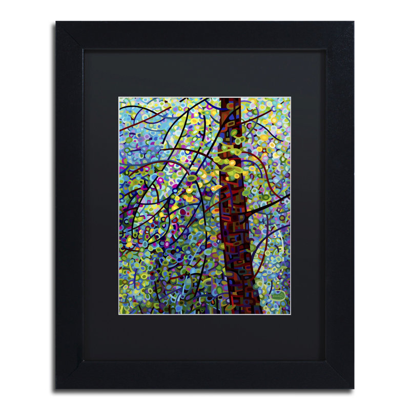 Pine Sprites par Mandy Budan - reproduction d'art sur toile, H 14 po x l 11 po x P 0,5 po, Noir