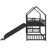 Twin-Size House-Style Metal Bunk Bed With Slide And Staircase-837875733