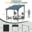Pergola en aluminium avec auvent-114603191