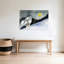 Snowy Owl Winter Moon Abstract Contemporary Bird Owl Forest Landscape Wall Art Print 1 Piece Wrapped Canvas Wall Art-939636803