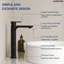 Robinet pour salle de bain à poignée simple, robinet de salle de bain à un trou avec drain-115612509