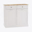 Armoire à ordures inclinable à deux tiroirs et à deux compartiments, durable et élégante pour les cuisines modernes