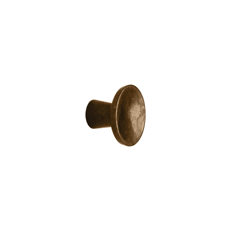 Brut Bronze Round Knob, Silicon Bronze Medium