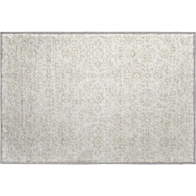 Premium Machine Washable Prisco Ivory Rug